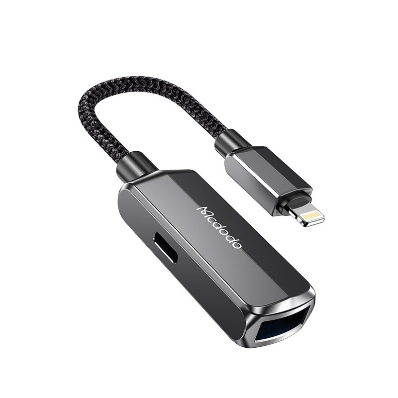 مبدل درگاه لایتنینگ و USB به کانکتور لایتنینگ مک دودو مدل CA-2690