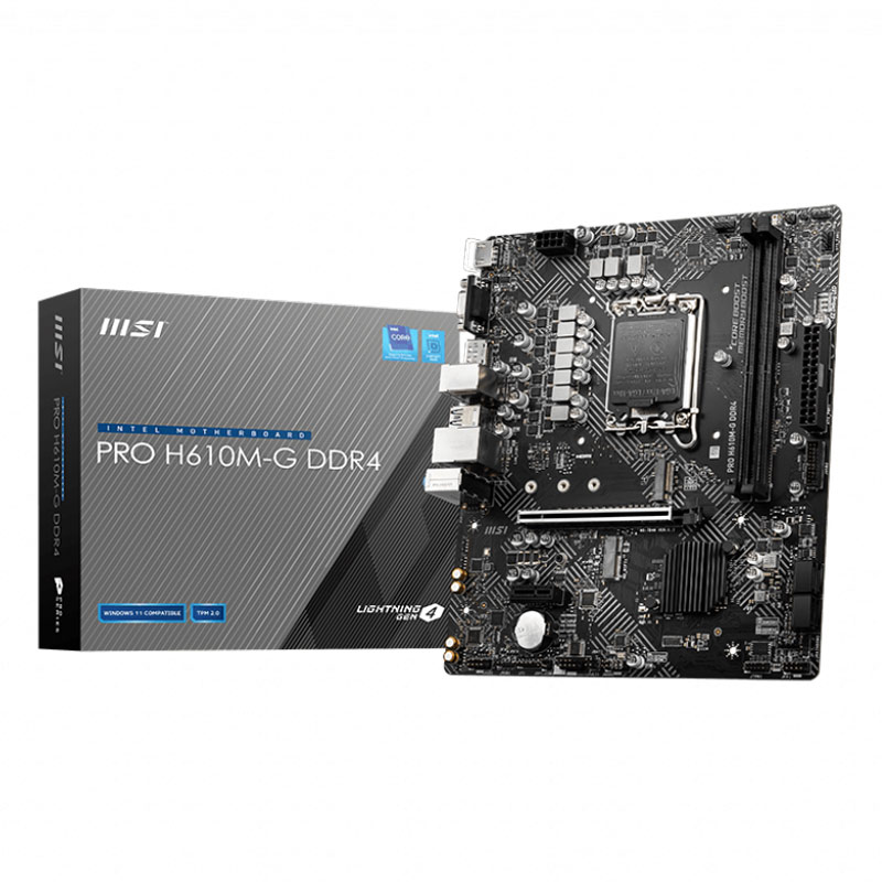 مادربرد ام اس آی مدل PRO H610M-G با سوکت پردازنده اینتل LGA 1700