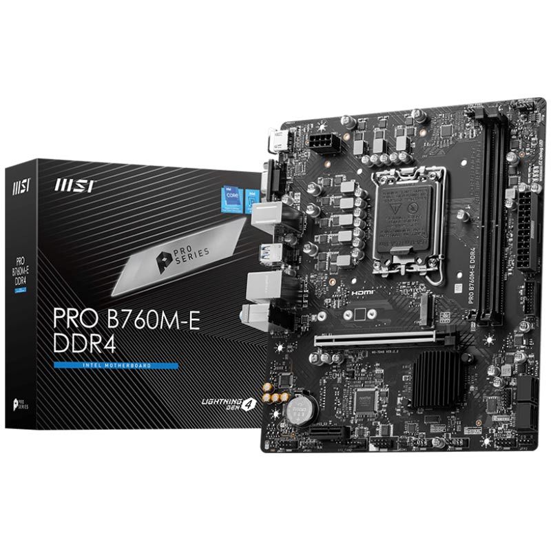 مادربرد MSI مدل B760M-E با حافظه DDR4