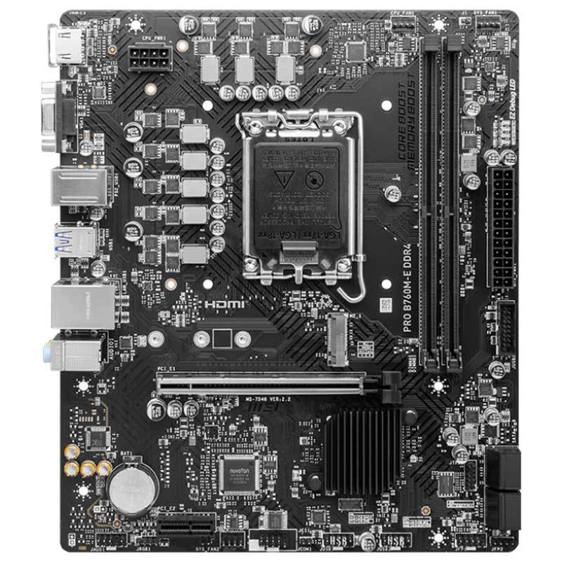 مادربرد MSI مدل B760M-E با حافظه DDR4