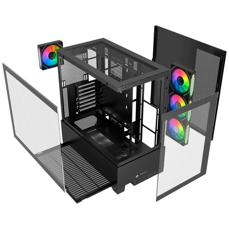 کیس کامپیوتر گیمینگ لاجی کی مدل LK C664B
