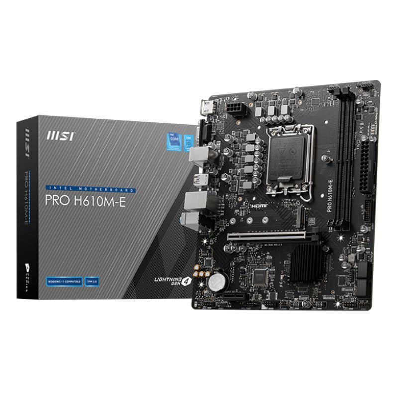 مادربرد ام اس آی سری Pro مدل H610M-E DDR5 با سوکت پردازنده LGA 1700