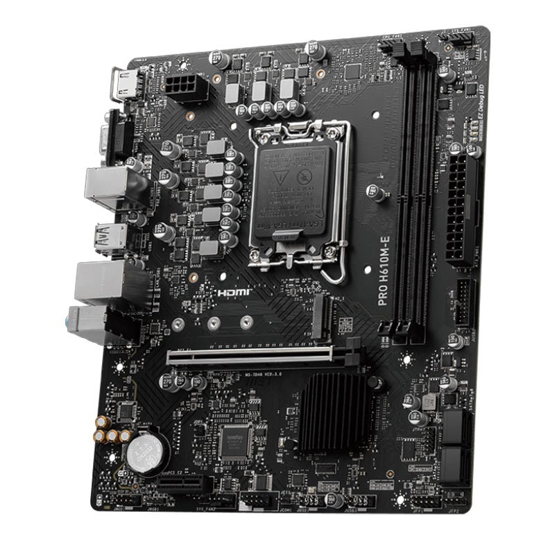 مادربرد ام اس آی سری Pro مدل H610M-E DDR5 با سوکت پردازنده LGA 1700