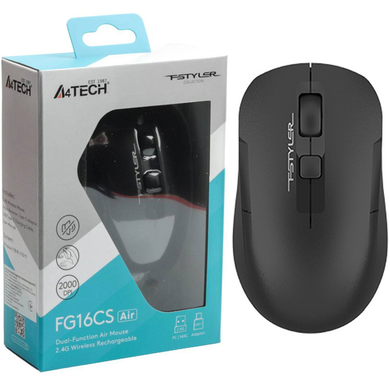 موس وایرلس بی صدا ای فورتک مدل FG16CS Air2