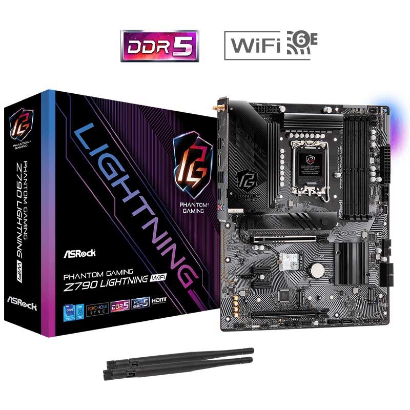 مادربرد ازراک مدل Z790 Lightning WiFi DDR5 با سوکت پردازنده LGA 1700