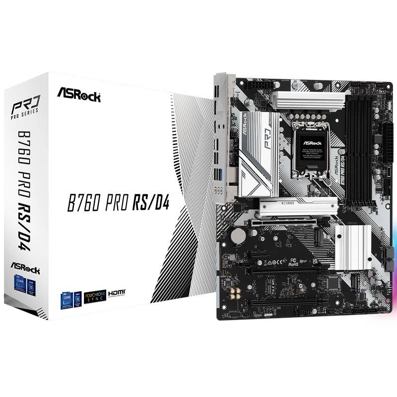 مادربرد ازراک مدل B760 Pro RS DDR4 با سوکت پردازنده LGA 1700