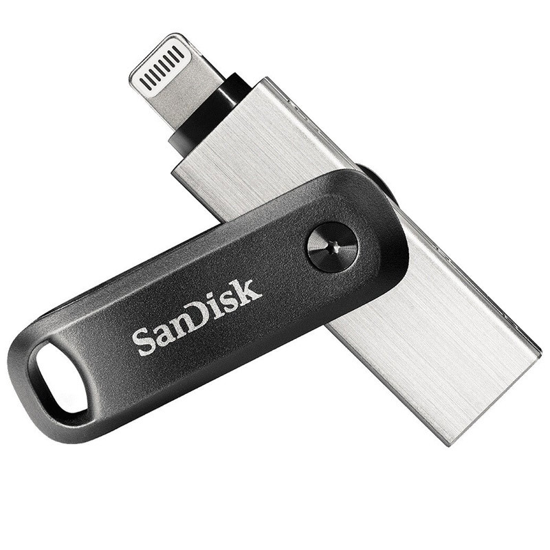 فلش مموری آیفونی و USB3.0 سن دیسک مدل iXpand Go ظرفیت 64 گیگابایت