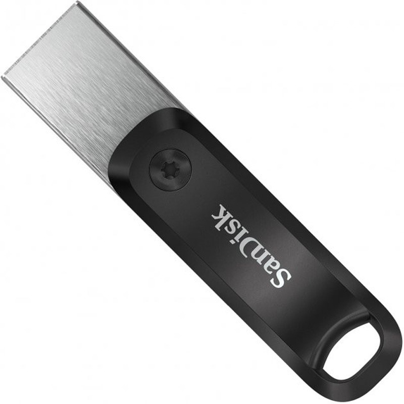 فلش مموری آیفونی و USB3.0 سن دیسک مدل iXpand Go ظرفیت 64 گیگابایت