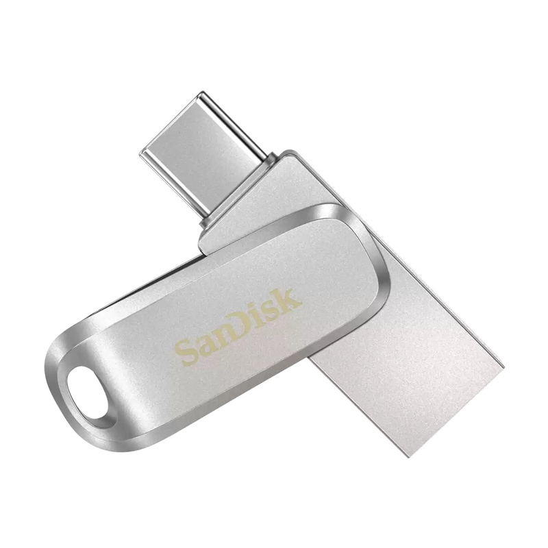 فلش مموری OTG یو اس بی ۳٫۱ و تایپ سی سن دیسک سری Dual Drive مدل Luxe ظرفیت ۶۴ گیگابایت
