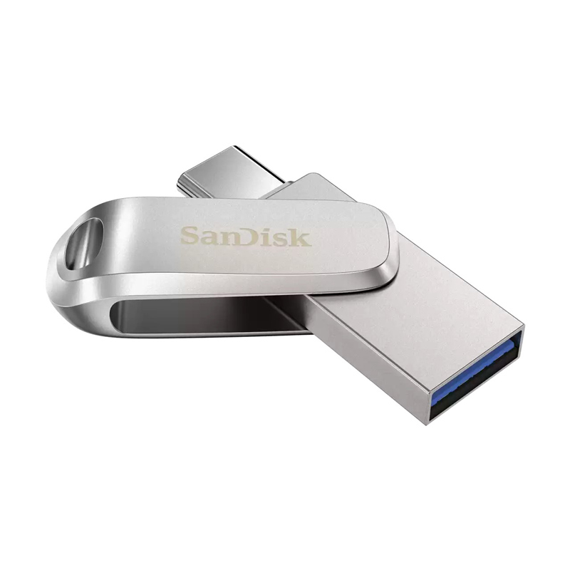 فلش مموری OTG یو اس بی ۳٫۱ و تایپ سی سن دیسک سری Dual Drive مدل Luxe ظرفیت ۶۴ گیگابایت