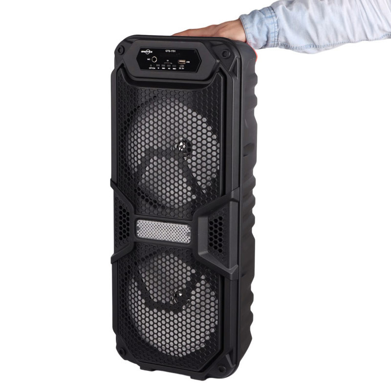اسپیکر چمدانی بی سیم قابل حمل گریت نایس مدل GTS-1701 همراه با میکروفون