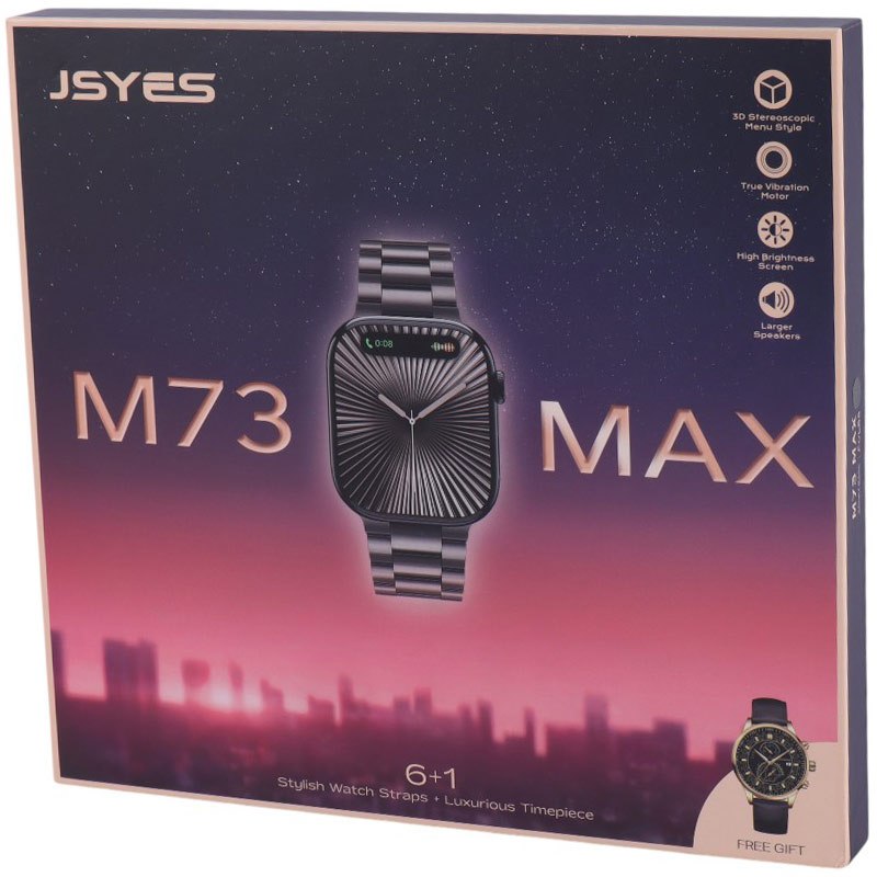 ساعت هوشمند JSYES M73 Max 49mm به همراه یک عدد ساعت آنالوگ