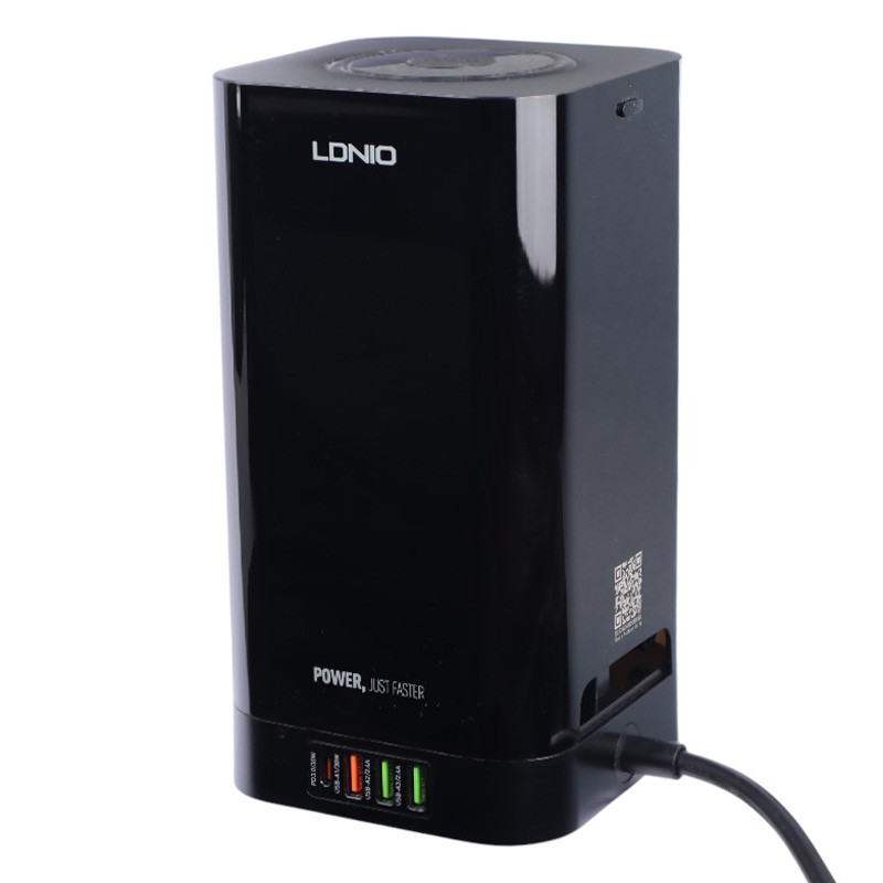 چند راهی برق الدینیو مدل SEW4485 با کابل 200 سانتی متری و 3 پورت USB و 1 عدد تایپ سی