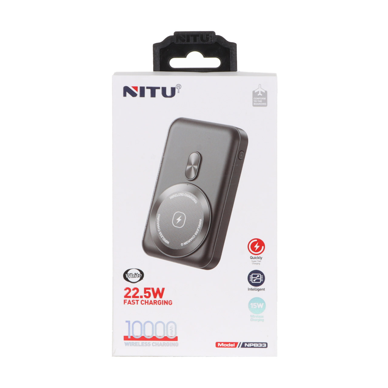 پاوربانک نیتو مدل NPB33 22.5W ظرفیت 10000 میلی آمپر