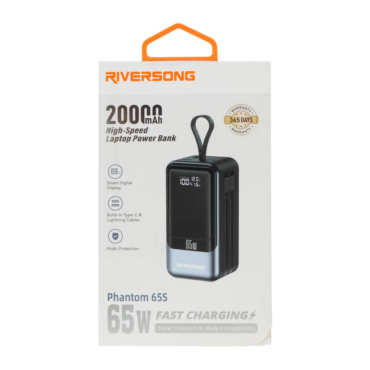 پاوربانک ریورسانگ مدل Phantom 65S PB120 ظرفیت 20000 میلی آمپر ساعت
