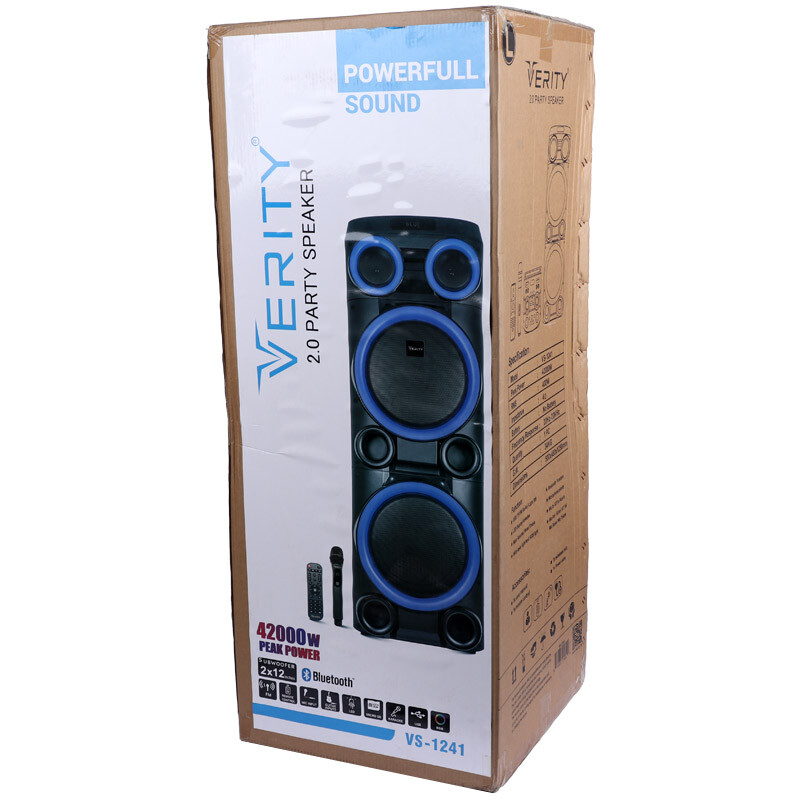 اسپیکر خانگی ایستاده وریتی مدل VS-1241 به همراه میکروفون و ریموت کنترل