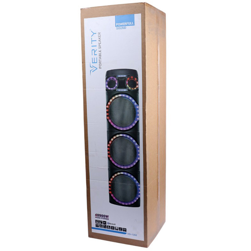 اسپیکر خانگی ایستاده وریتی مدل VS-1260 به همراه میکروفون و ریموت کنترل