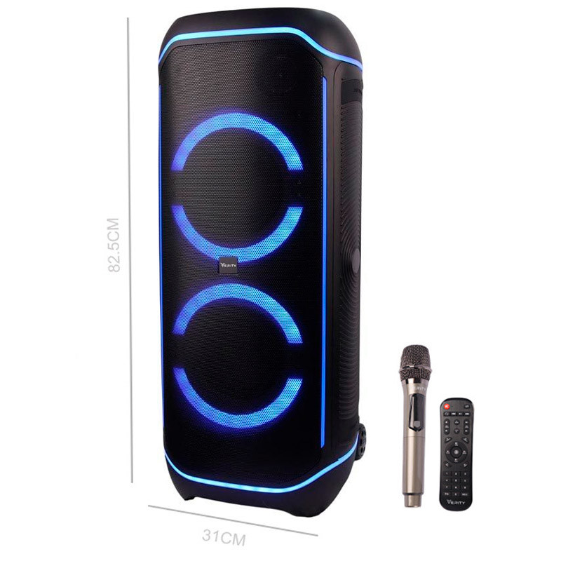 اسپیکر چمدانی وریتی مدل V-PS2908 همراه با میکروفون و ریموت کنترل