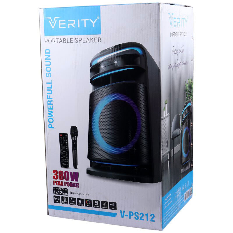 اسپیکر خانگی ایستاده وریتی مدل VS-PS212 به همراه ریموت کنترل و میکروفون