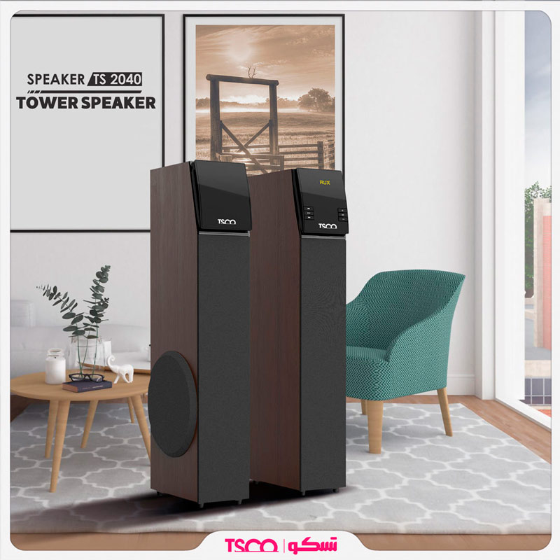 اسپیکر خانگی ایستاده تسکو مدل TS 2040 به همراه ریموت کنترل