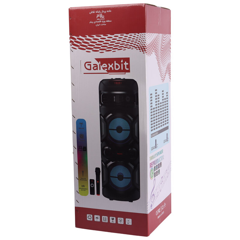 اسپیکر چمدانی بلوتوثی گلکس بیت مدل GS-42 به همراه میکروفون و ریموت کنترل