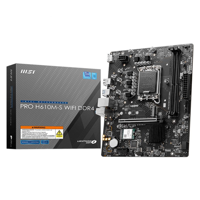مادربرد ام اس آی مدل PRO H610M-S WIFI با سوکت پردازنده اینتل LGA 1700