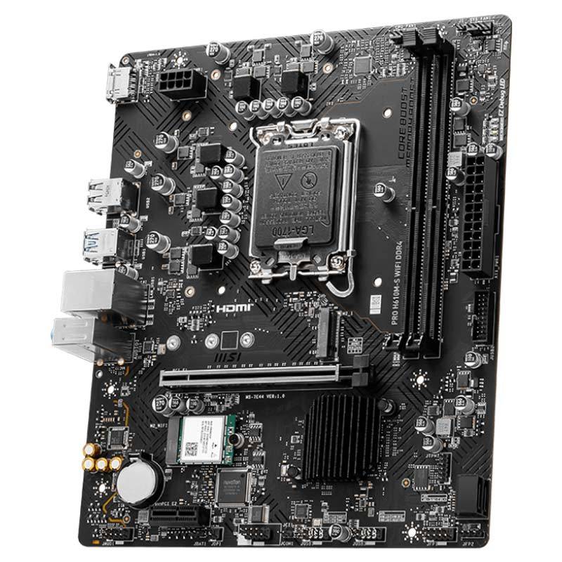 مادربرد ام اس آی مدل PRO H610M-S WIFI با سوکت پردازنده اینتل LGA 1700