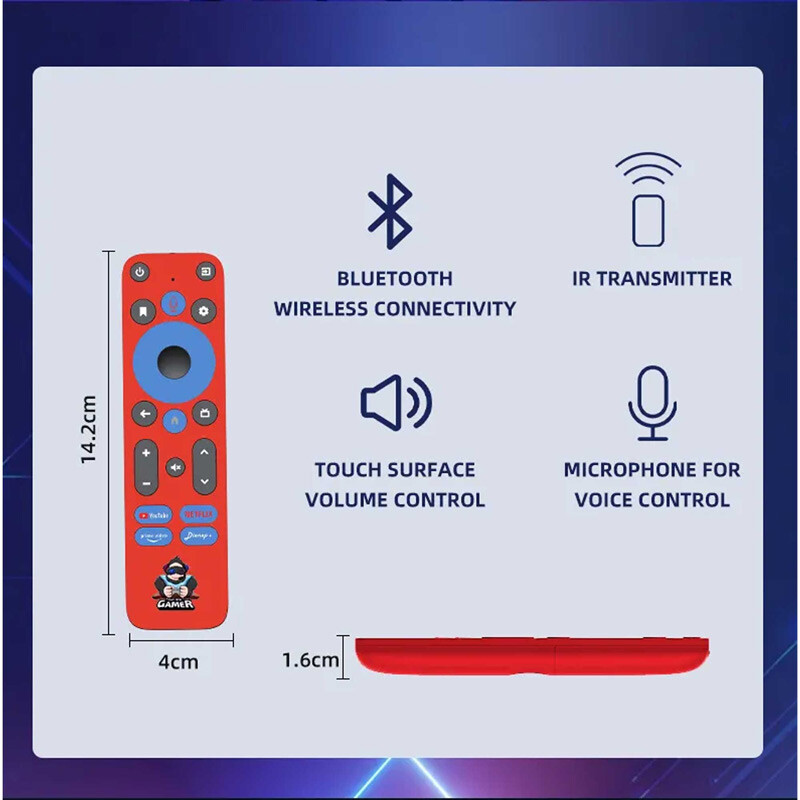 کنسول بازی گیم استیک مدل Game TV Stick G1 10K 16GB Dual به همراه دو دسته