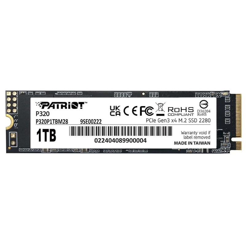 حافظه SSD اینترنال پاتریوت مدل P320 ظرفیت ۱ ترابایت