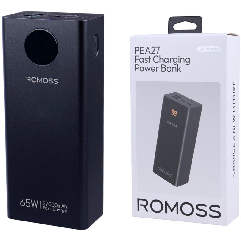 پاور بانک فست شارژ روموس PEA27-282 PD 65W با ظرفیت 27000 میلی آمپر ساعت