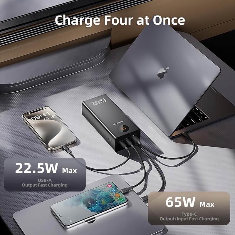 پاور بانک فست شارژ روموس PEA27-282 PD 65W با ظرفیت 27000 میلی آمپر ساعت