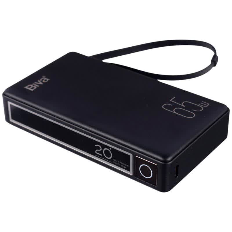 پاور بانک فست شارژ بیوا مدل BP-025 PD 65W با ظرفیت 20000 میلی آمپر ساعت