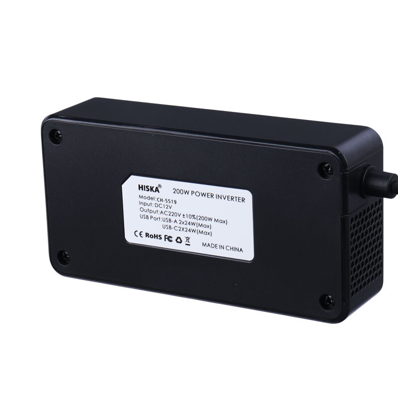 شارژر فندکی و چند راهی هیسکا مدل CH-5519 با حداکثر توان خروجی 200 وات