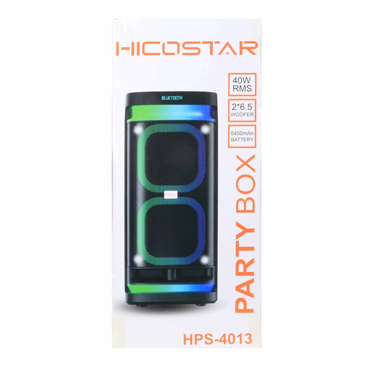 اسپیکر چمدانی بلوتوثی هایکو استار مدل Party Box HPS-4013 به همراه میکروفون و ریموت کنترل