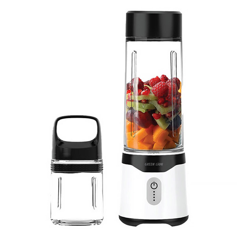 مخلوط کن 2 عددی شارژی قابل حمل گرین لاین سری Mate Summer مدل GL-JU8 با ظرفیت 500ml و 350ml