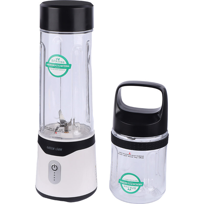 مخلوط کن 2 عددی شارژی قابل حمل گرین لاین سری Mate Summer مدل GL-JU8 با ظرفیت 500ml و 350ml