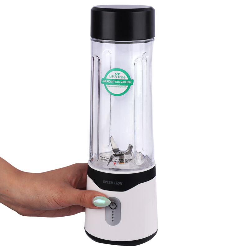 مخلوط کن 2 عددی شارژی قابل حمل گرین لاین سری Mate Summer مدل GL-JU8 با ظرفیت 500ml و 350ml