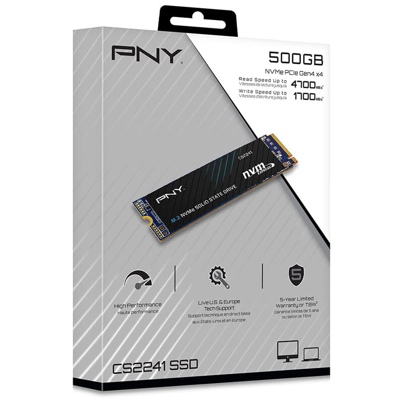 حافظه SSD اینترنال پی ان وای مدل CS2241 با ظرفیت 500 گیگابایت