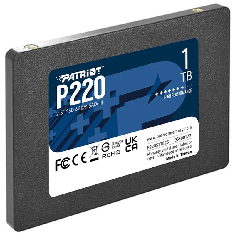حافظه SSD اینترنال پاتریوت مدل P220 ظرفیت 1 ترابایت