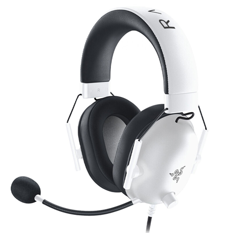 هدست گیمینگ سیم دار ریزر مدل BlackShark V2 X White