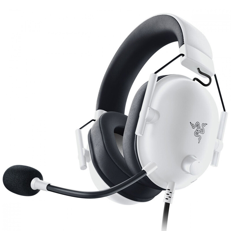 هدست گیمینگ سیم دار ریزر مدل BlackShark V2 X White