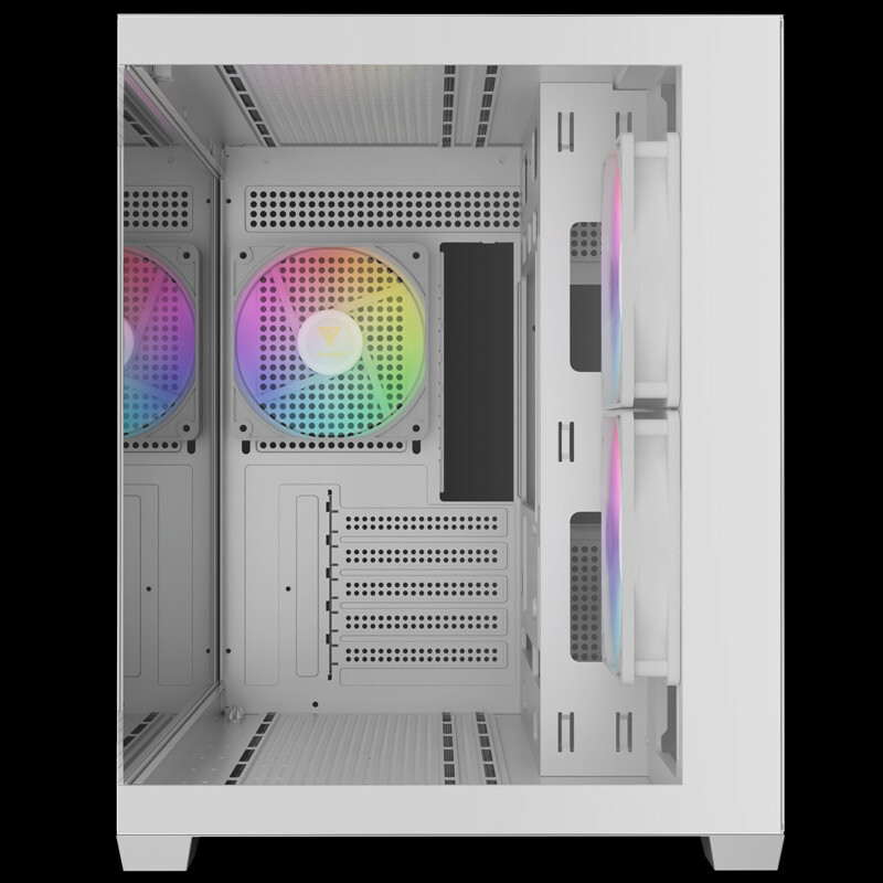 کیس کامپیوتر گیم دیاس مدل AURA GC10M WH ARGB