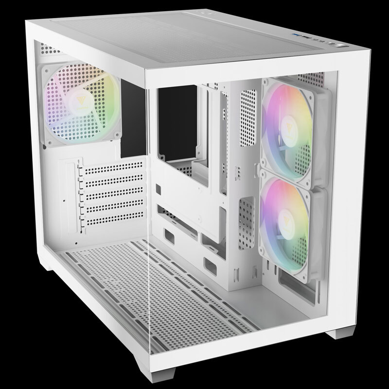 کیس کامپیوتر گیم دیاس مدل AURA GC10M WH ARGB