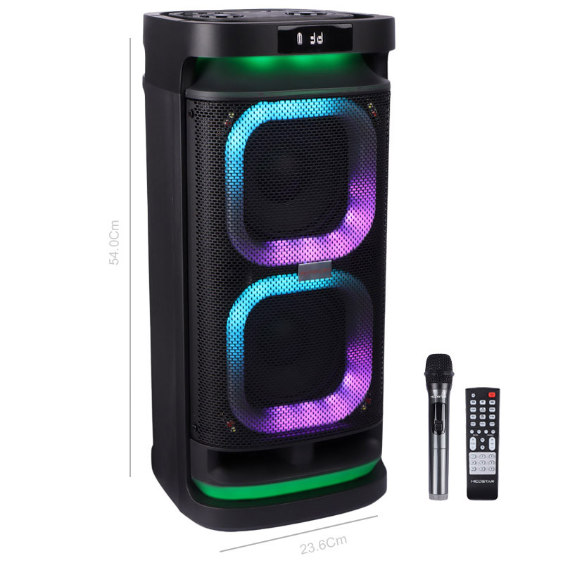 اسپیکر چمدانی بلوتوثی هایکو استار مدل Party Box HPS-4013 به همراه میکروفون و ریموت کنترل