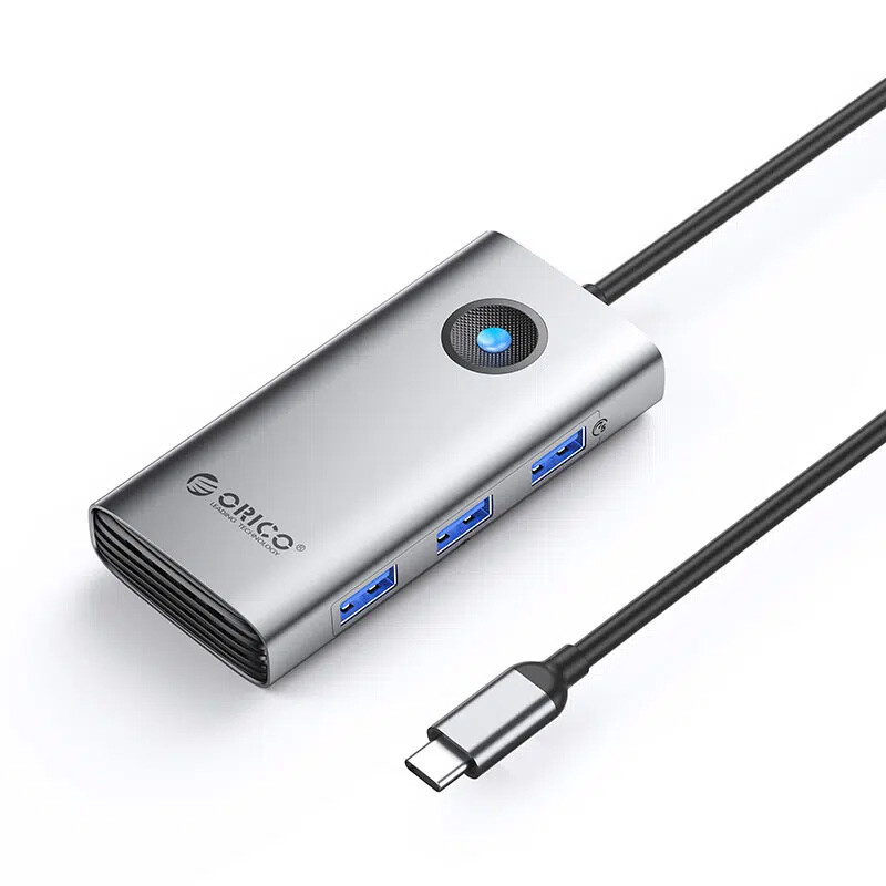هاب 6 پورت اوریکو Type-C به USB 3.0/Type-C/HDMI مدل PW11-6P