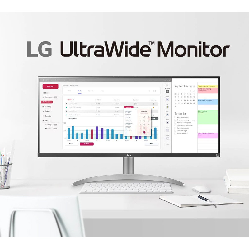 مانیتور ال جی مدل UltraWide 34WQ650-W با پنل IPS سایز 34 اینچ