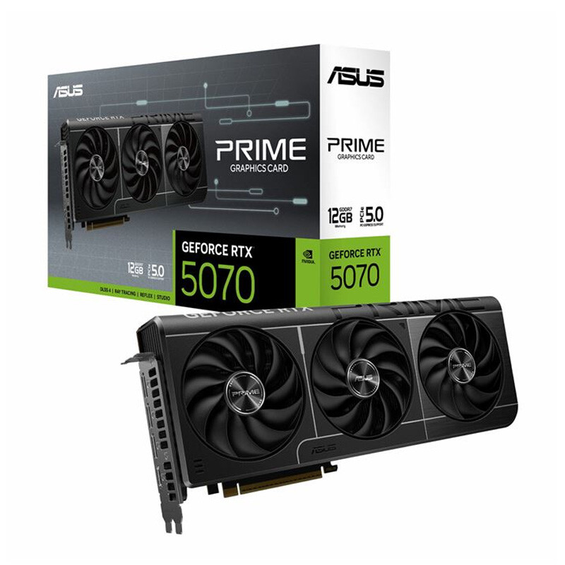 کارت گرافیک ایسوس مدل GeForce RTX 5070 OC Edition با ظرفیت 12 گیگابایت GDDR7