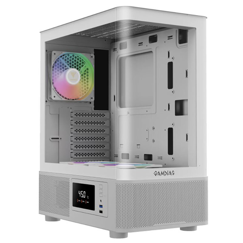 کیس کامپیوتر گیمینگ گیم دیاس سری ATLAS مدل E2 CG WH