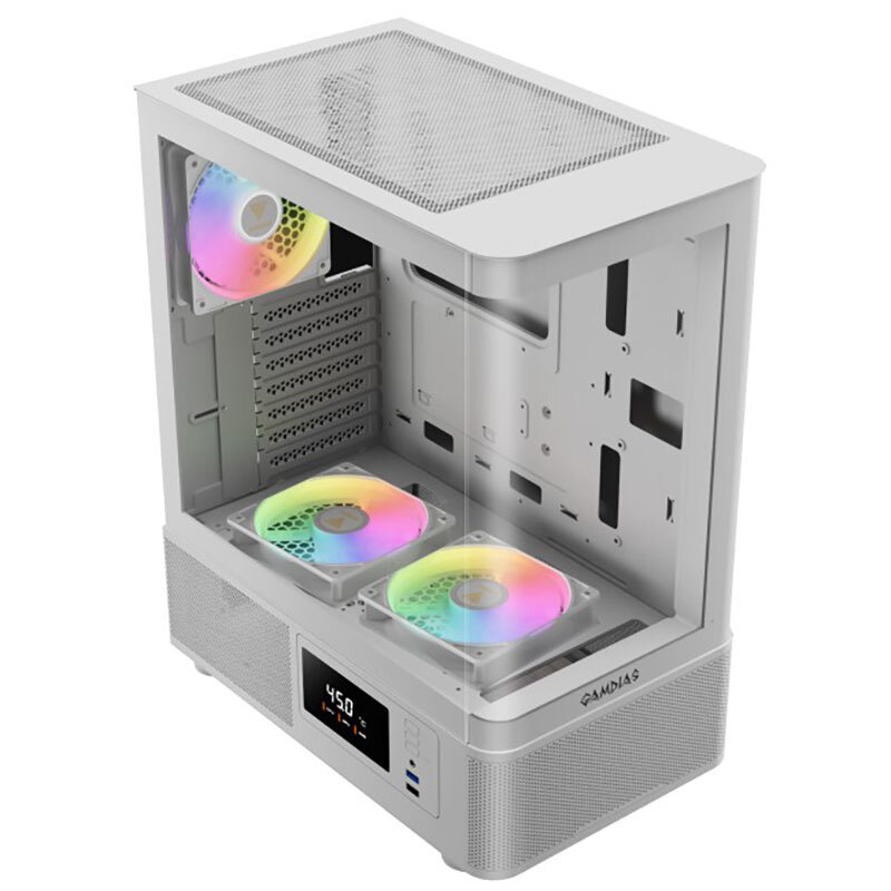کیس کامپیوتر گیمینگ گیم دیاس سری ATLAS مدل E2 CG WH