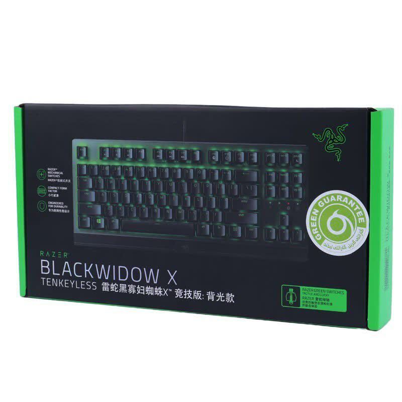 کیبورد گیمینگ ریزر مدل Blackwidow X Tenkeyless با سوئیچ مکانیکال